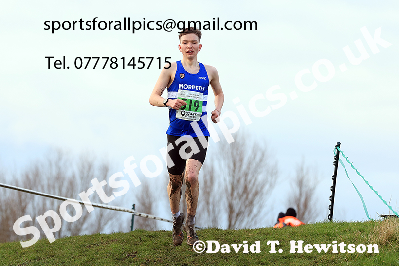 Mens under-20s 2024 NECAA Cross Country Champs., Temple Park, South Shields. Photo: David T. Hewitson/Sports for All Pics